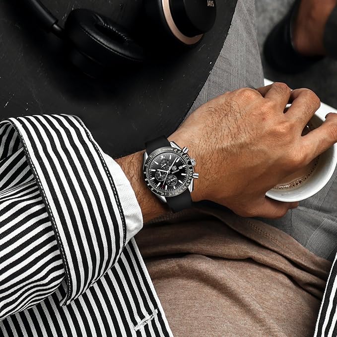 Reloj Benyar Black Silver