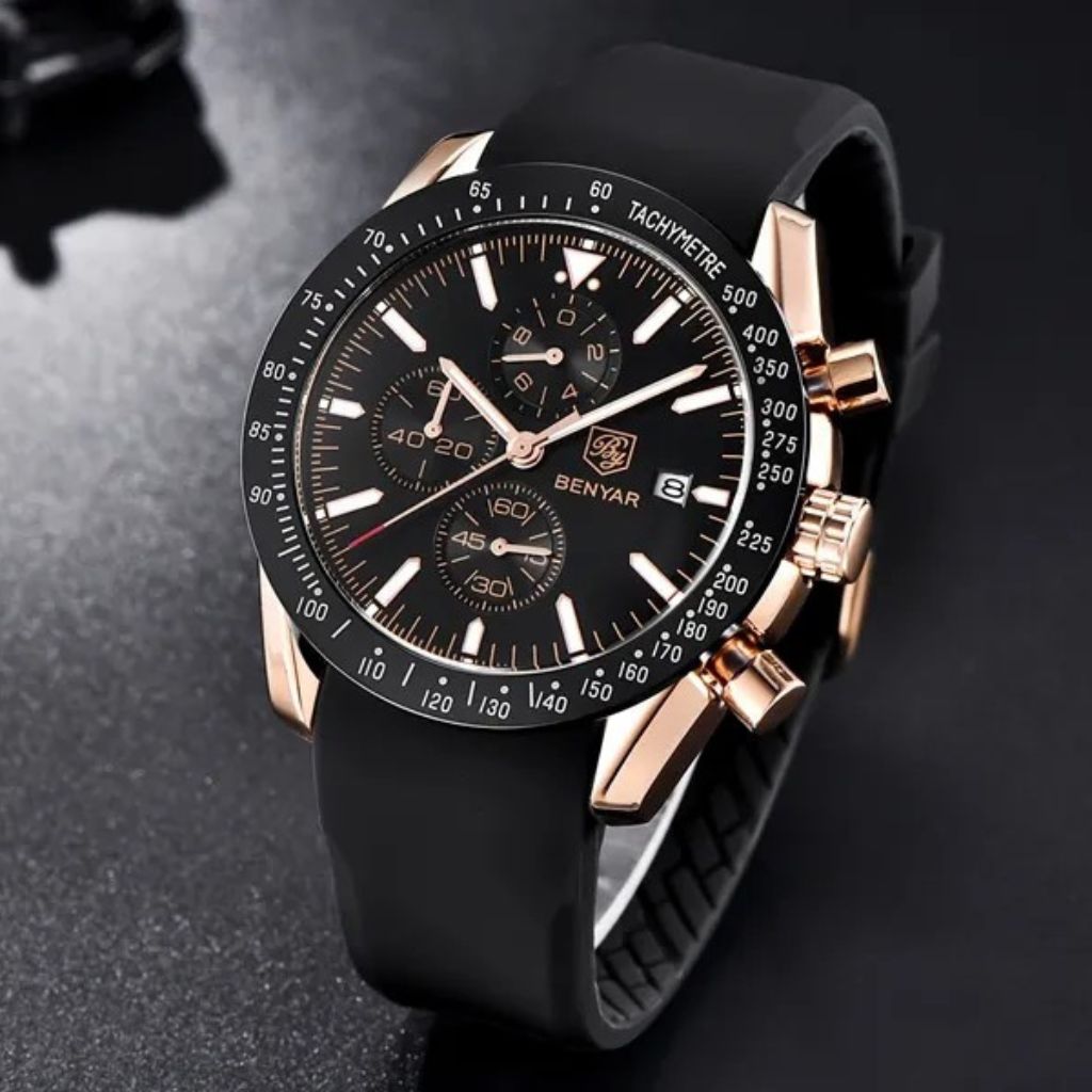 Reloj Benyar Black Gold